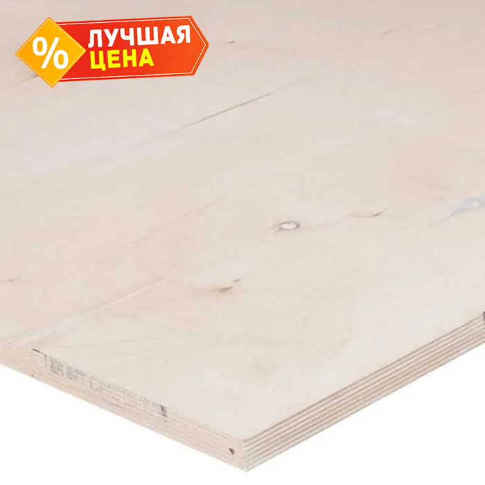 Фанера ФК сорт 2/4 18х1525х1525 мм